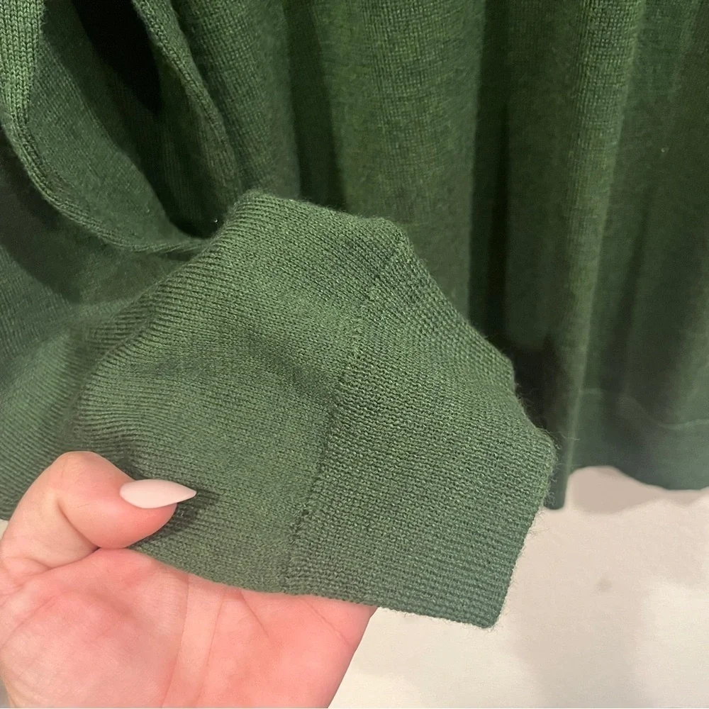 NEW Club Room green merino wool blend neck sweater size X-Large